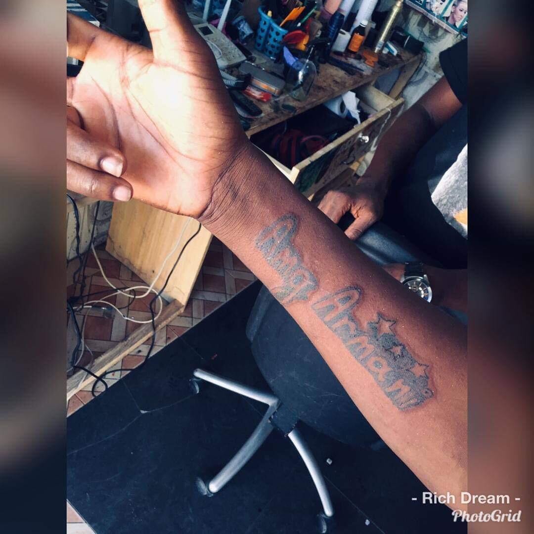 A Loyal Fan Tattoos The Name Of “AMG Armani” On His Arm – Modestnews, image size:1080x1080